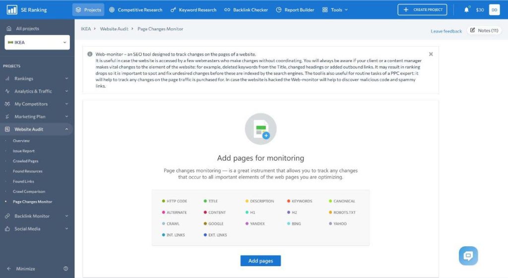 Keeping tabs on SEO issues