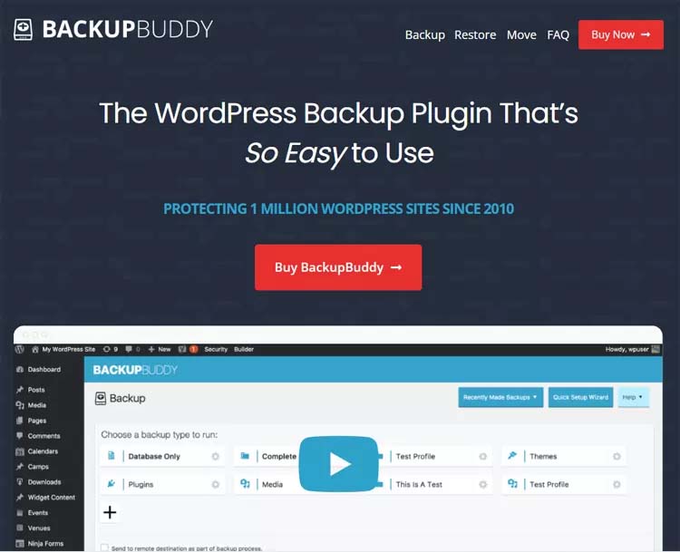 Backup Buddy Backup Plugin