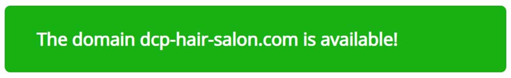 Bluehost domain name is available confirmation