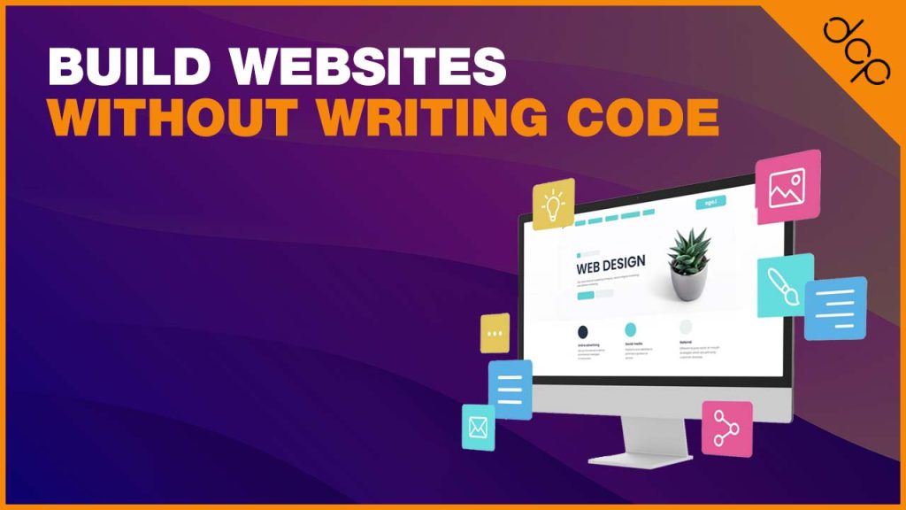 Build websites without writing code