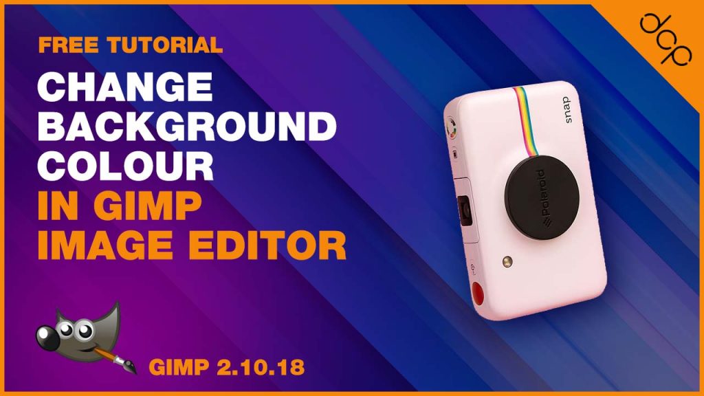 Change Background Colour in GIMP Image Editor
