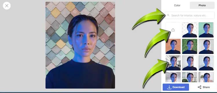 Change image background photo