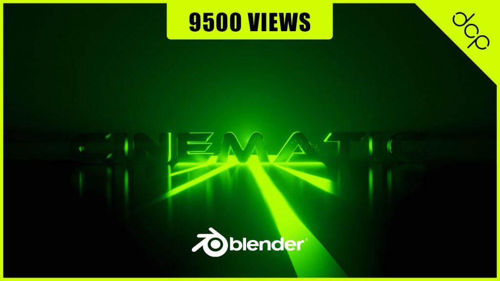 Cinematic Text Intro Animation Blender 2.8 Tutorial