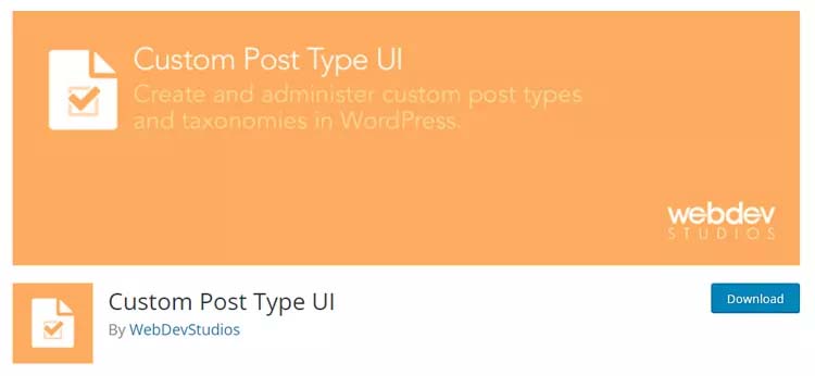 Custom Post Type UI Plugin