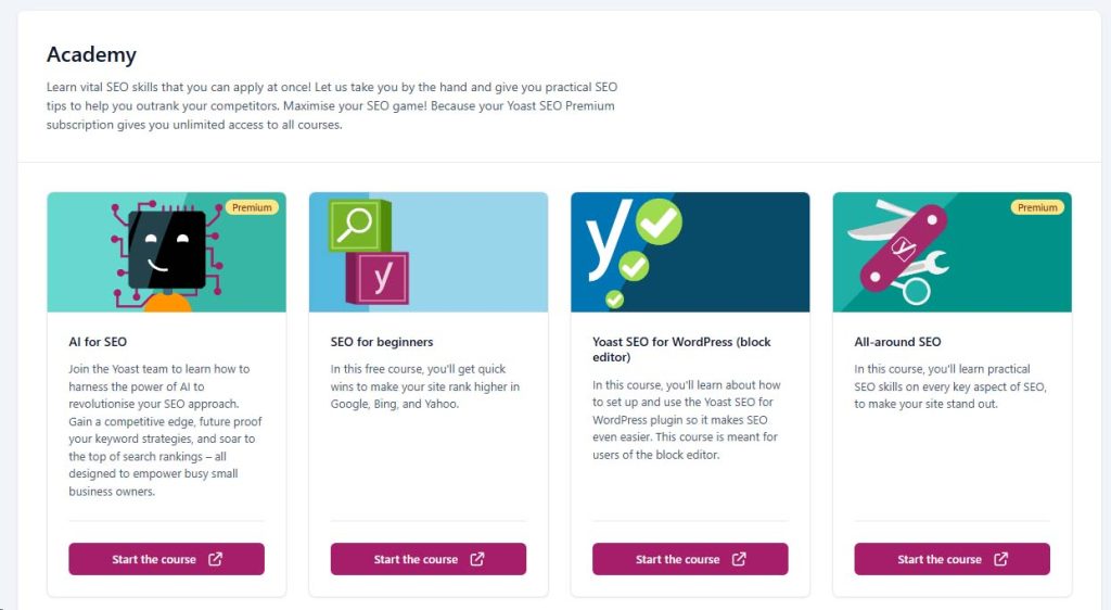 Does Yoast offer SEO training?​