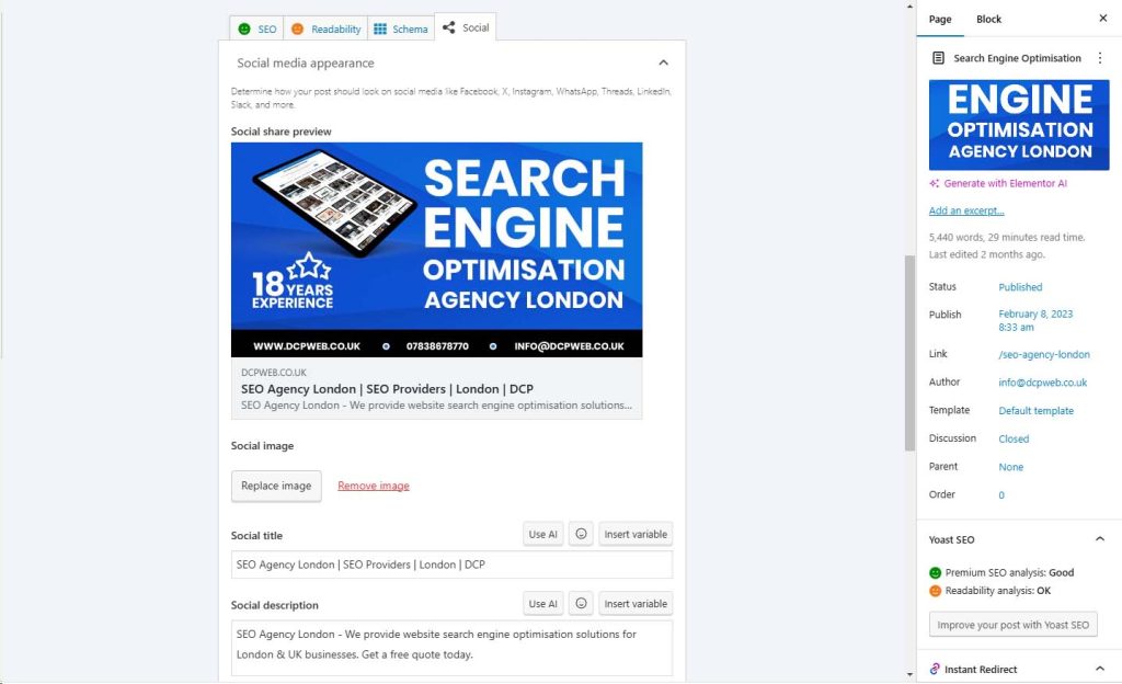 Does Yoast support open graphs?​
