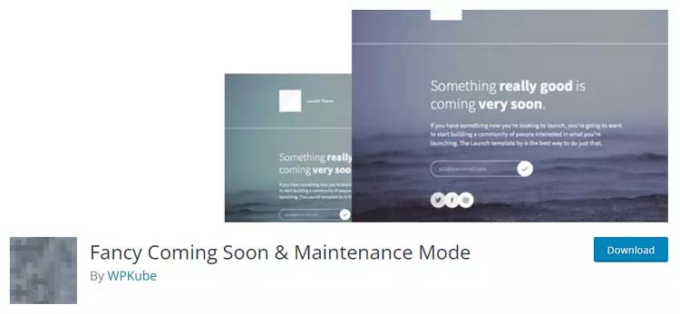 Fancy Coming Soon & Maintenance Mode WordPress Plugin