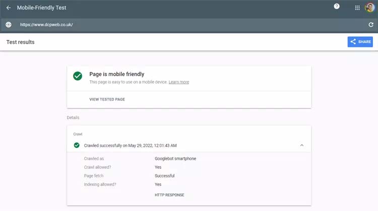 Example Google Chrome Warning Message