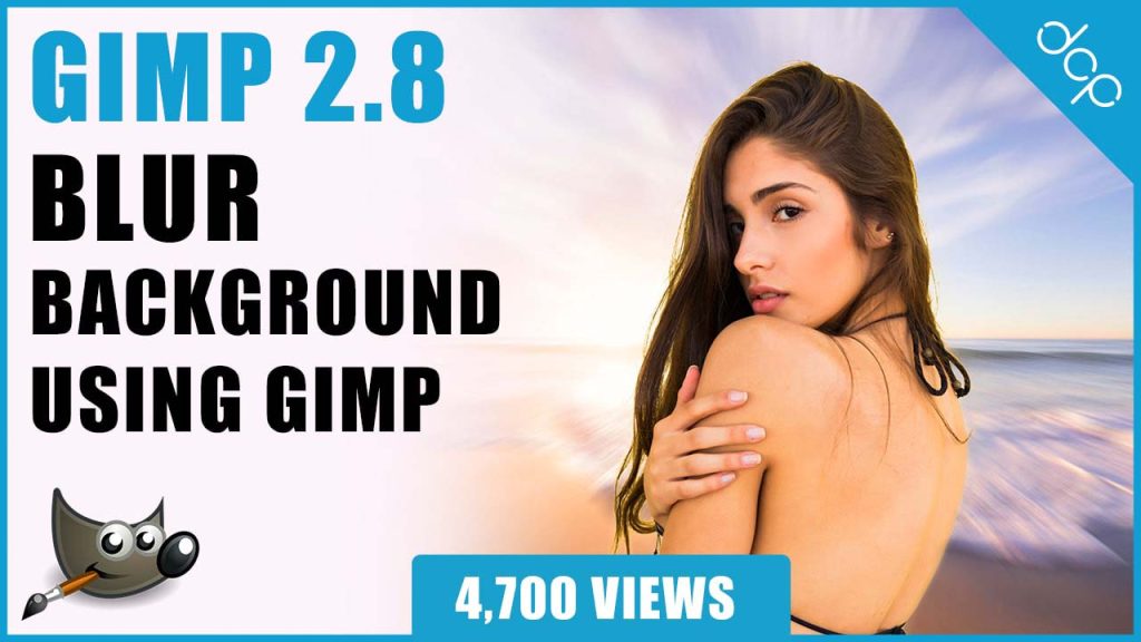 How to blur image background in GIMP