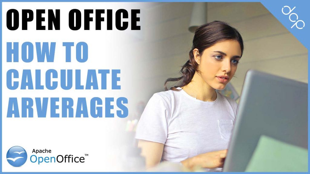 How to calculate average using open office calc tutorial