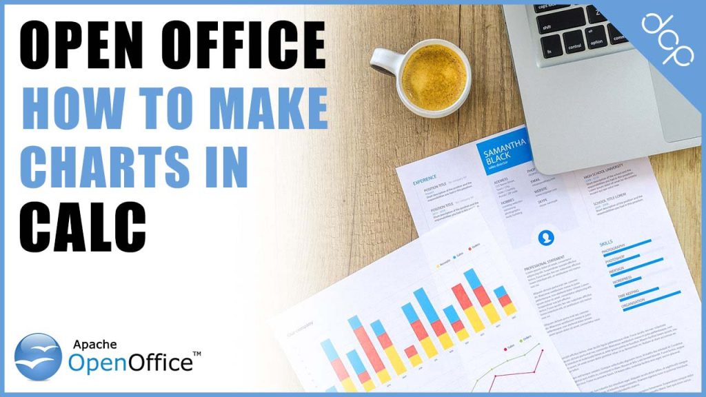 How to make a chart using Open Office 4 Calc Spreadsheet Video Tutorial