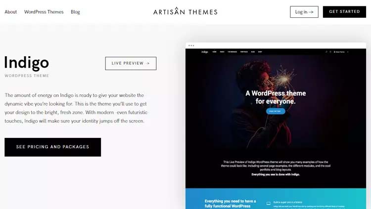 Indigo WordPress Multipurpose Theme