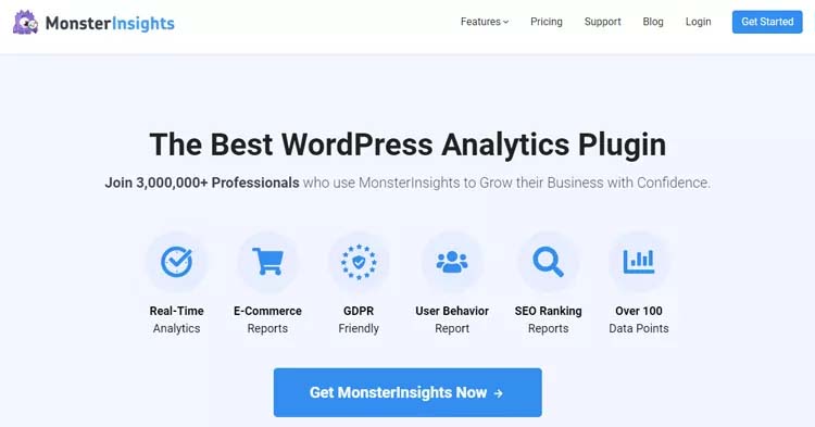 MonsterInsights Google Analytics Plugin