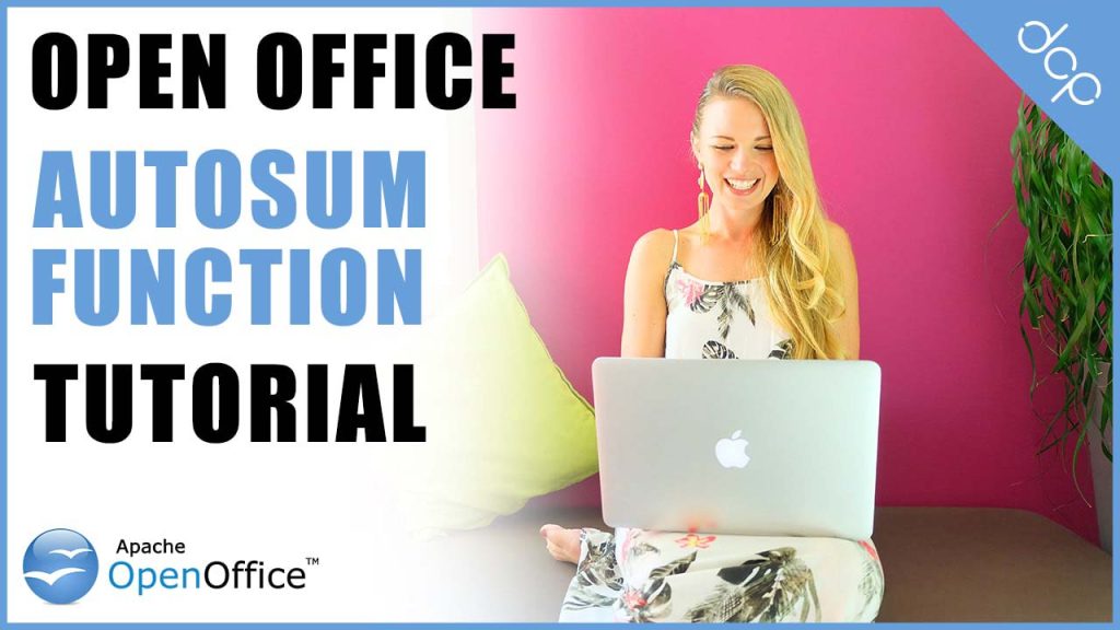Open Office Calc Auto Sum Function - Open Office Tutorial