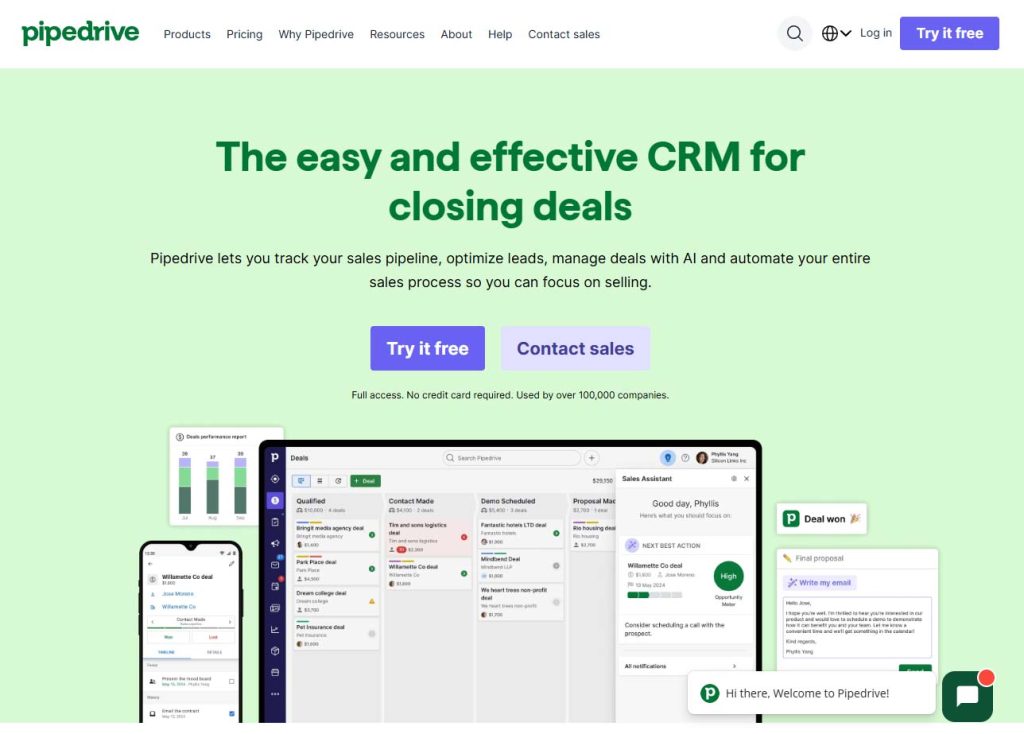 Pipedrive AI Sales Assistant - AI Agent