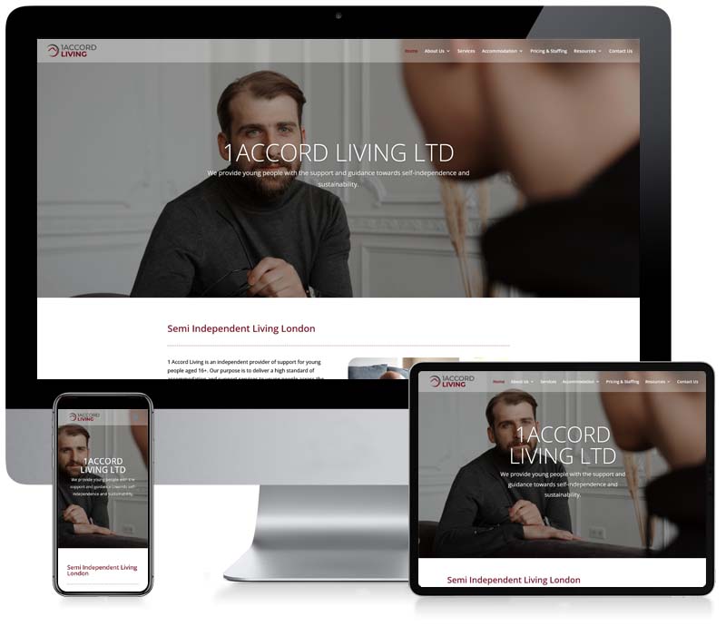 1 Accord Living - WordPress Web Design
