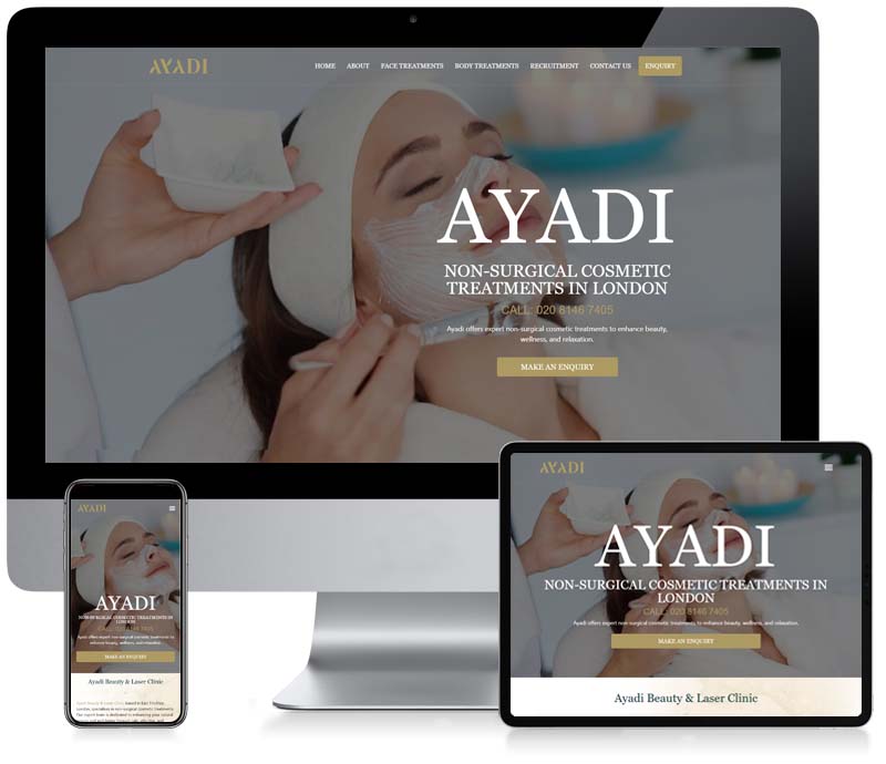 Ayadi Massage Therapy - WordPress Web Design