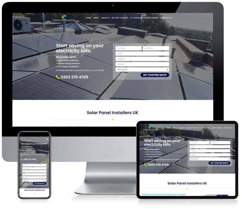 Green Eco Group - Custom WordPress Web Design