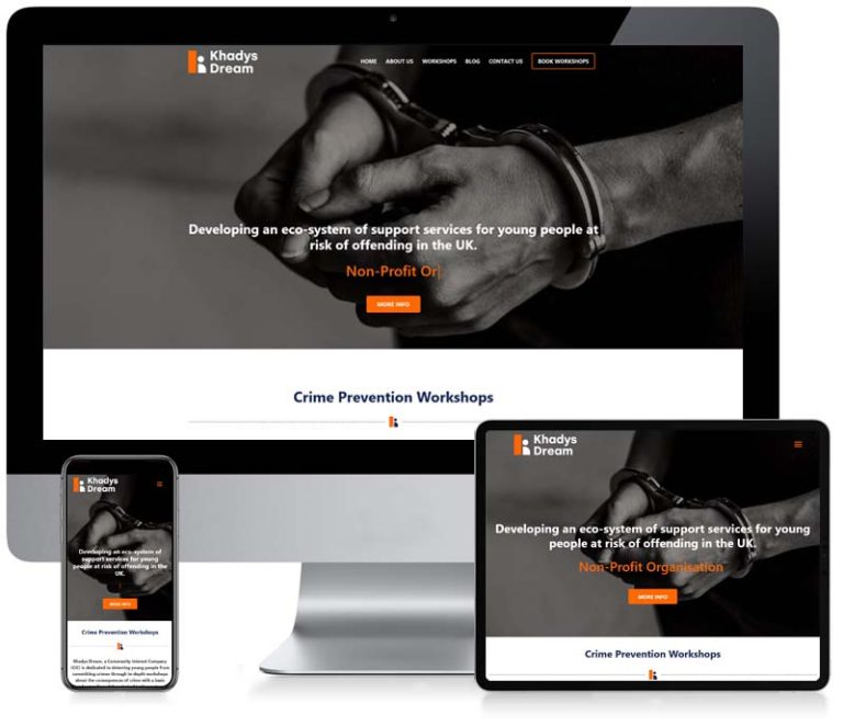 Khadys Dreams - Custom WordPress Web Design