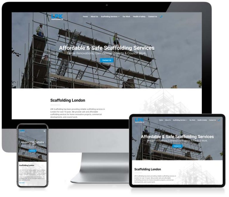 LPK Scaffolding WordPress Web Design