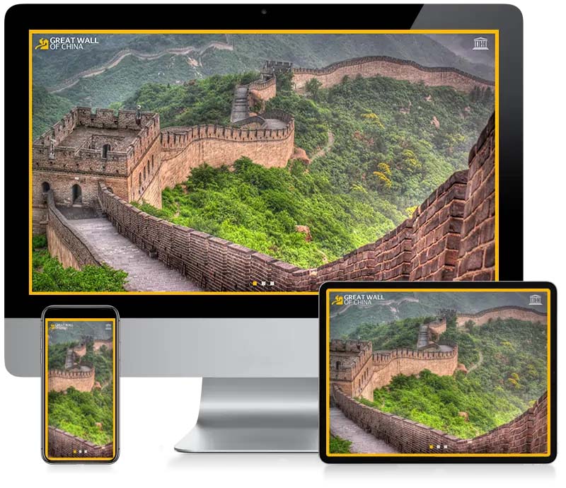 Great Wall Of China - Travel Website Design