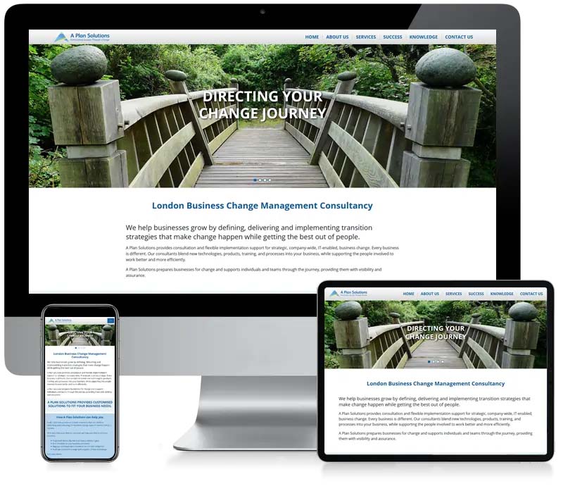 A Plan Solutions - Change Management Web Design