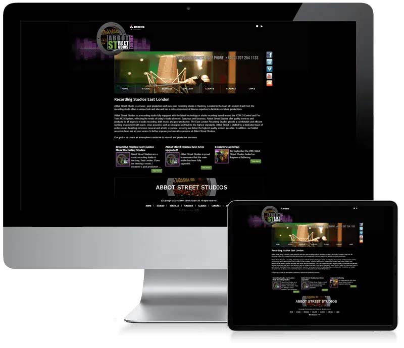 Abbot Street Studios - Business Website Design