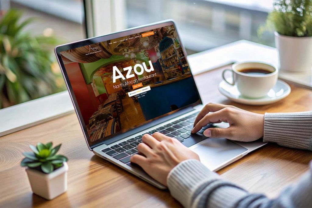 Azou North African Restaurant - Custom Website Design