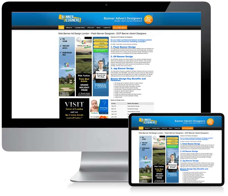 Banner Ad Designers - Marketing Web Design