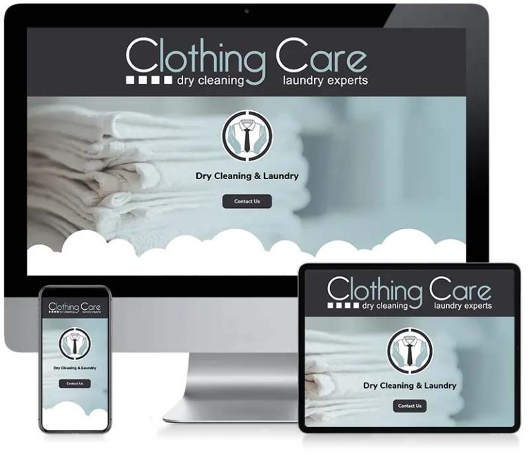 Clothing Care - Custom CMS Web Design
