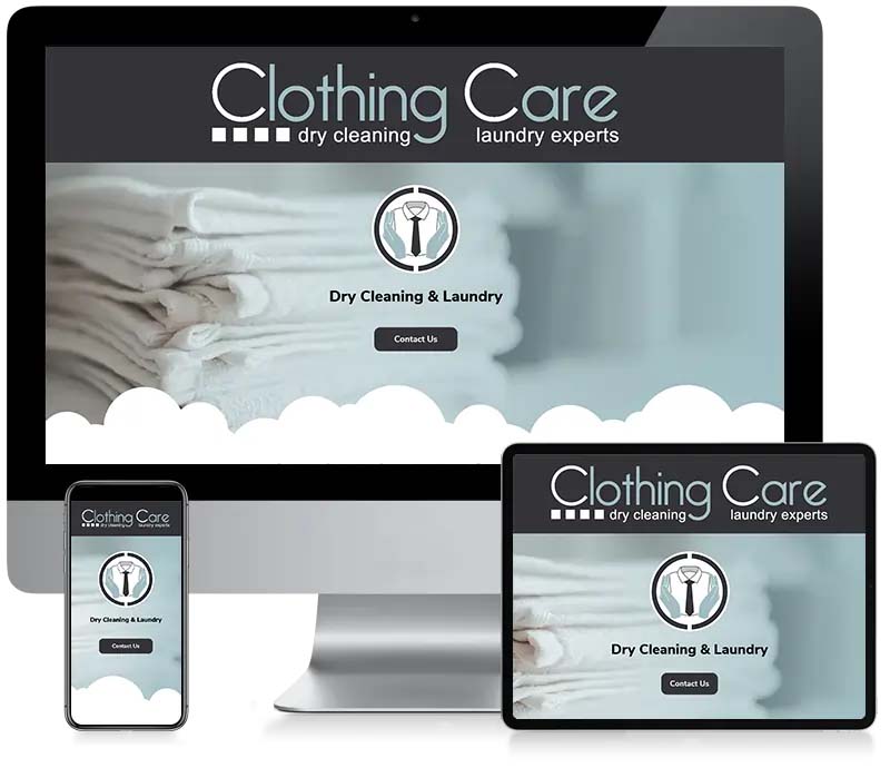 Clothing Care - Custom CMS Web Design
