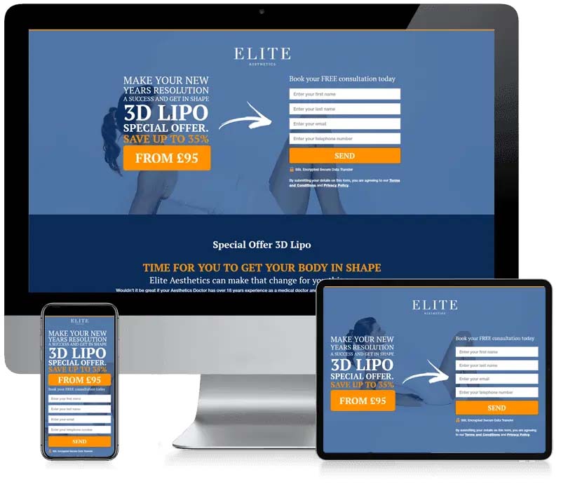 Elite Aesthetics - 3D Lipo - Leadpoint Web Design