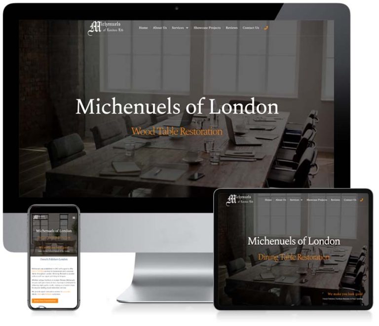 French Polishers - Custom Website Design