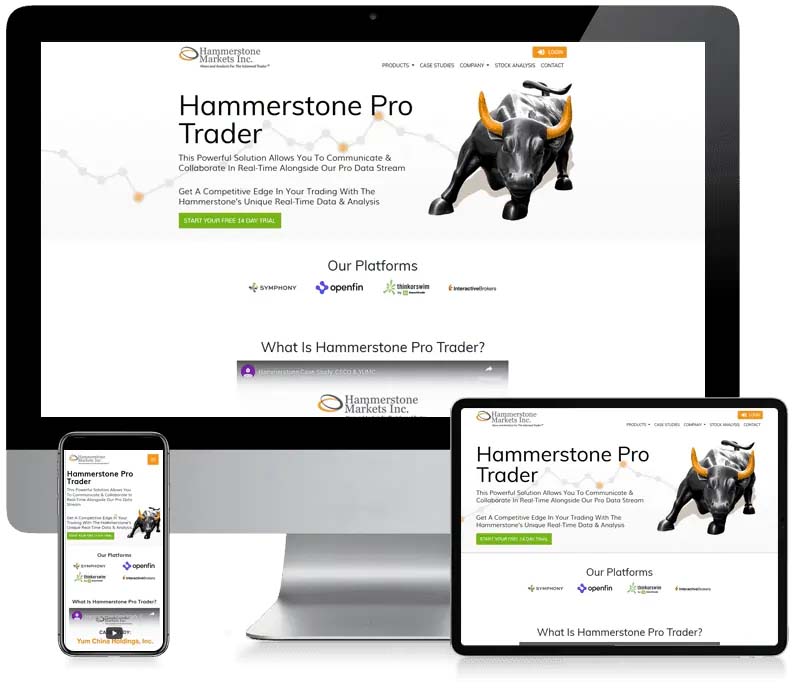 Hammerstone Markets - Investment Custom CMS Web Design