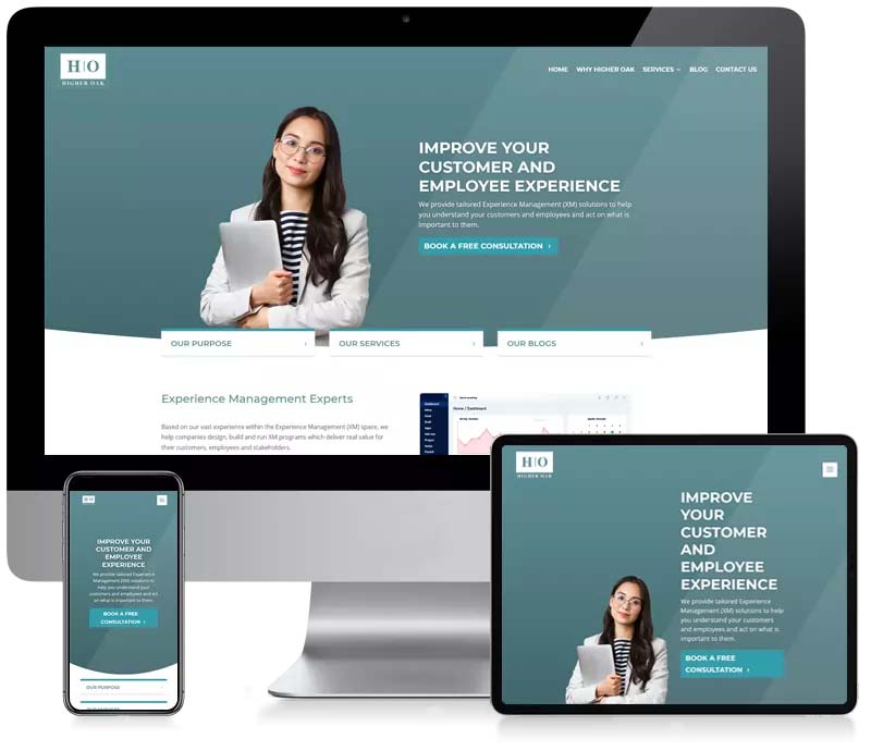 Higher Oak Consulting - Business Website Design