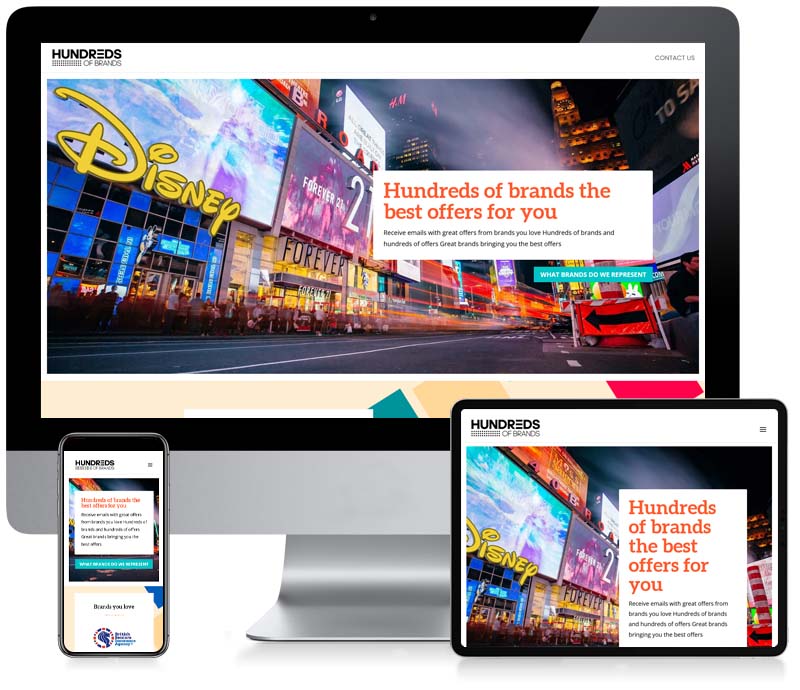 Hundreds Of Brands - Custom WordPress Web Design