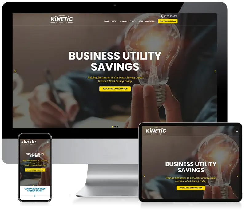 Kinetic Utilities - CMS Web Design