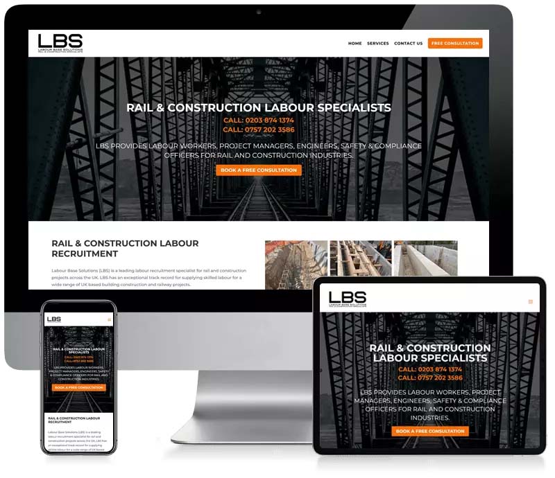 Labour Base Solutions - Custom CMS Web Design