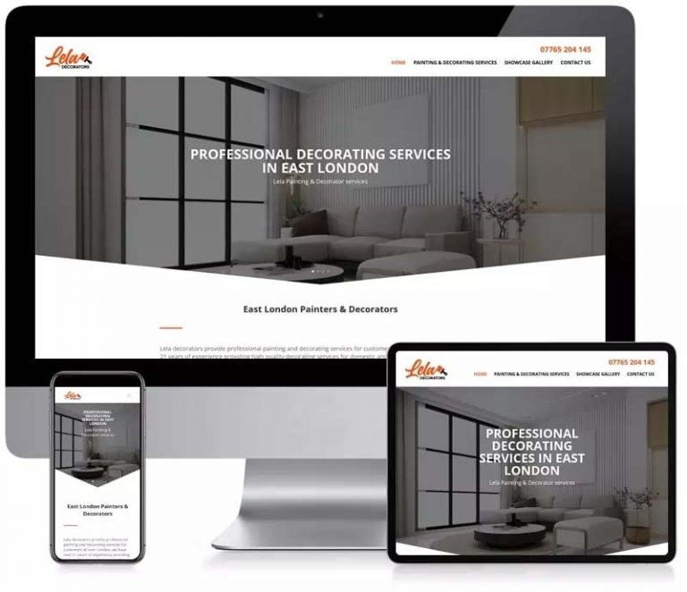 Lela - Decorators - Company Web Design
