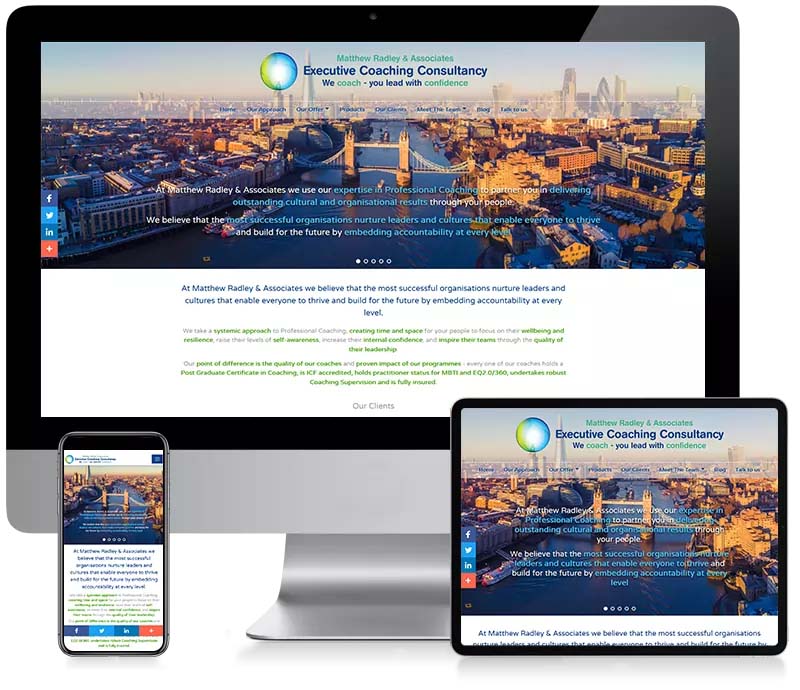 Matthew Radley & Associates - Custom CMS Web Design