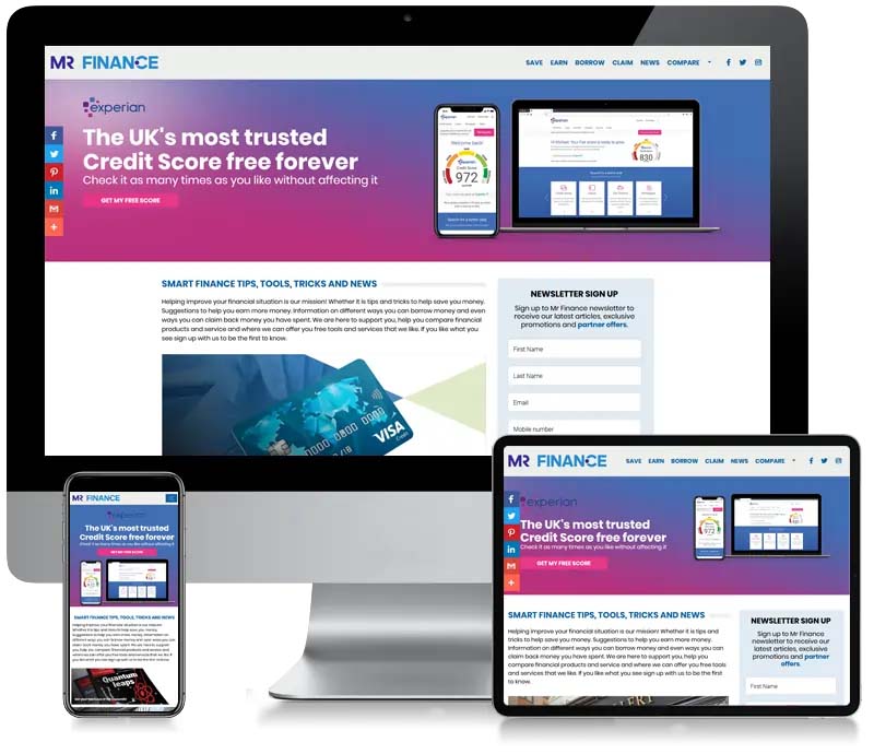 Mr Finance - Company Web Design