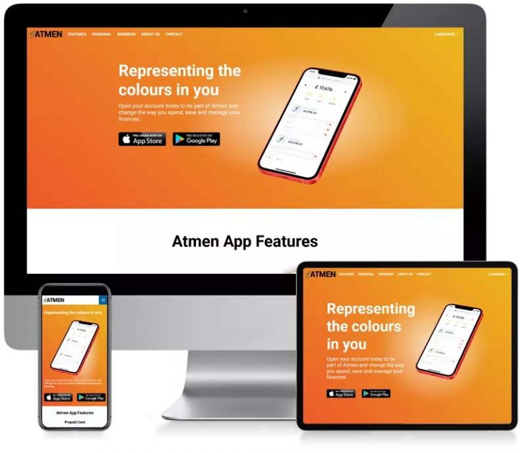 Atmen Bank - Business Website Design