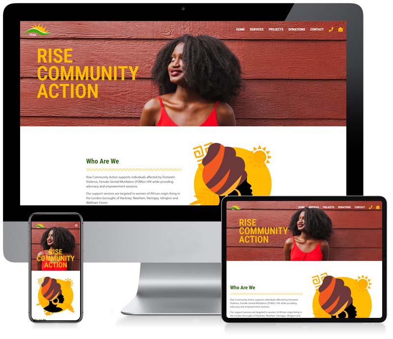Rise Community - Custom CMS Web Design
