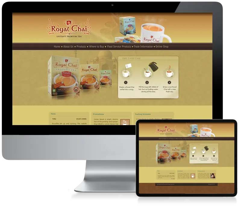 Royal Tea - Business Website Design