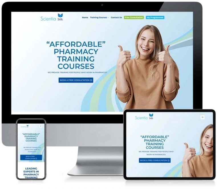 Scientia Skills - Custom CMS Web Design