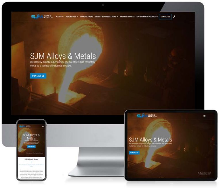 SJM Alloys & Metals - WordPress Web Design