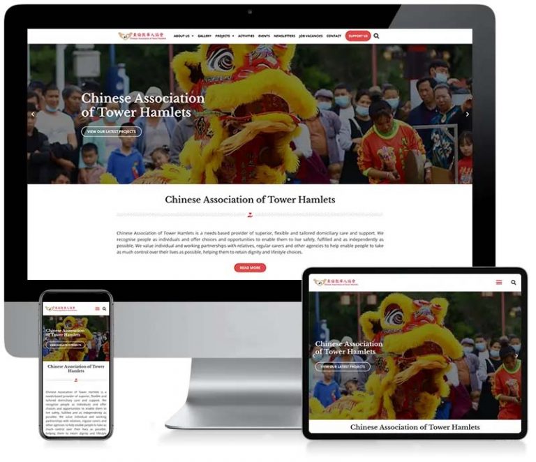 Chinese Association of Tower Hamlets - WordPress Web Design
