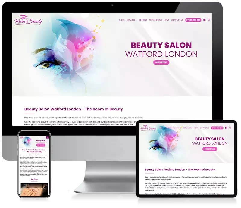 The Room of Beauty - Business Website Design