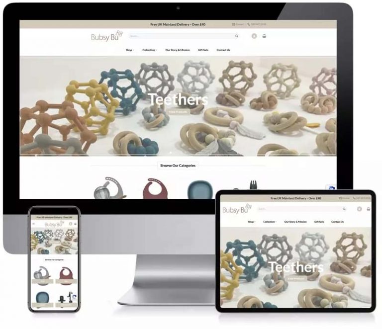 Bubsy Bu - Ecommerce Website Design