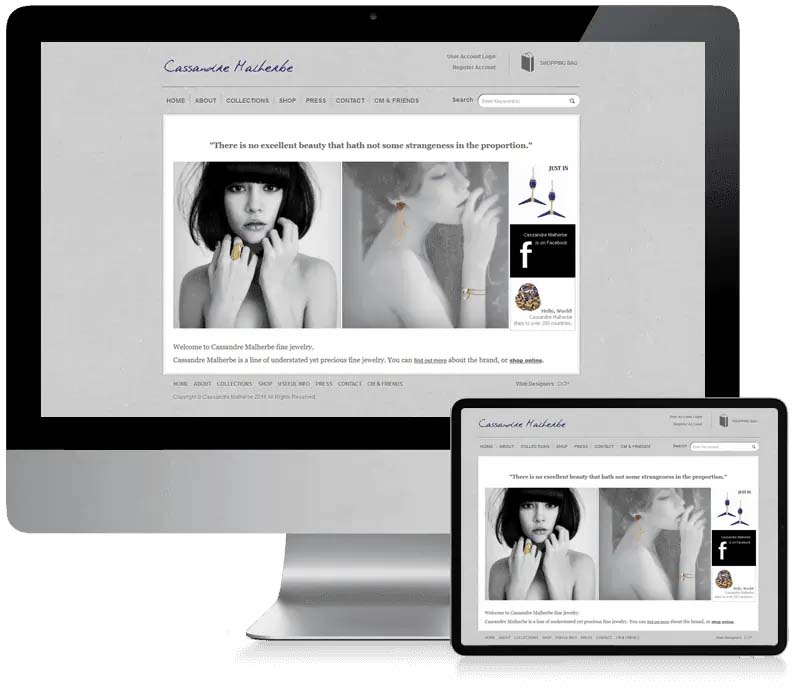 Cassandre Malherbe - WooCommerce Website Design